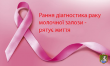 Жовтень – місяць боротьби з раком молочної залози